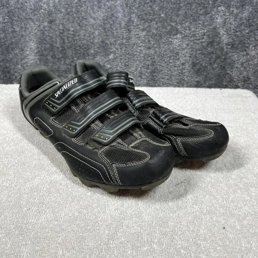 Specialized SPORT MTB Shoes Mens Size 12 Black Cycling Hook & Loop 6111-4045